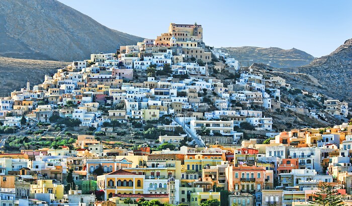 Syros looks more Italian than Greek at first glance
