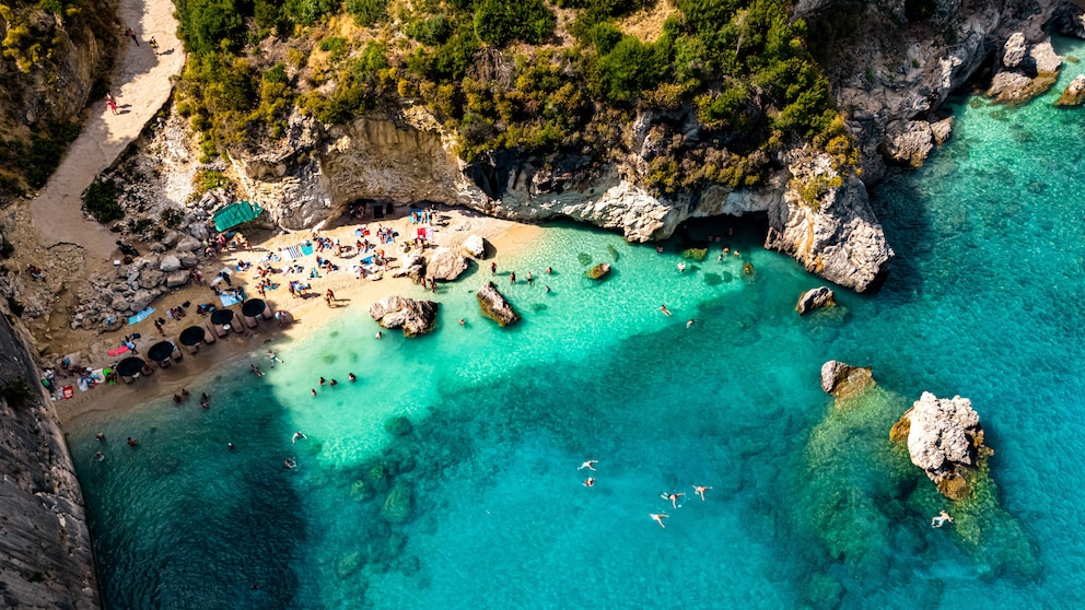 Strand Xigia Pelagaki auf Zakynthos