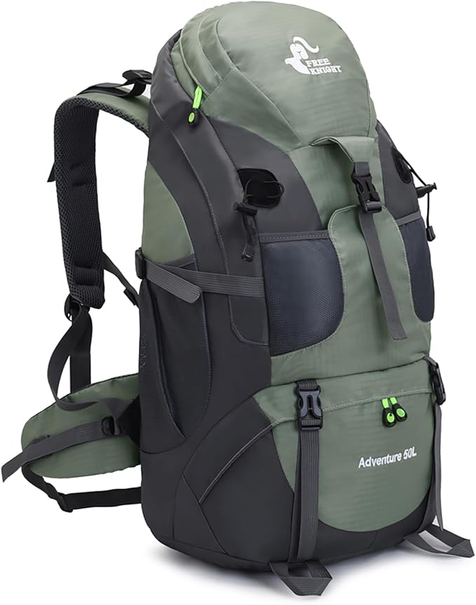 Bseash 50L Leichter wasserfester Wanderrucksack