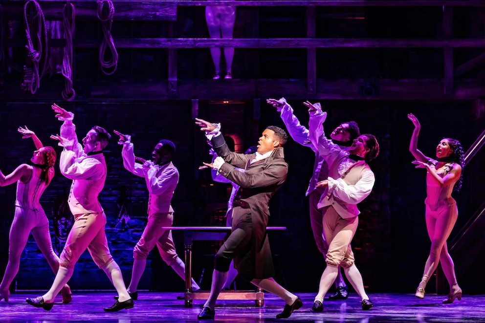 Szene aus dem Musical „Hamilton“