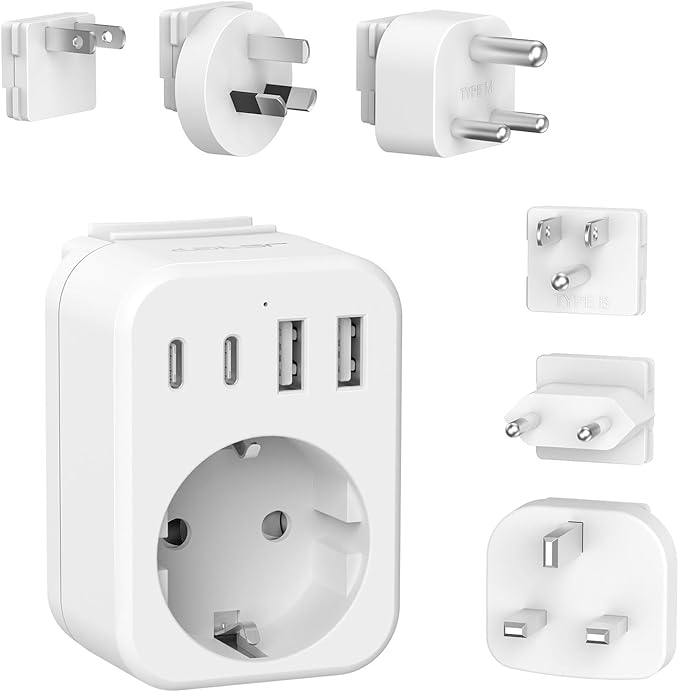 JSVER Reiseadapter Weltweit Set