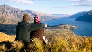 Wanderer in Queenstown, Neuseeland