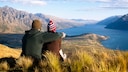 Wanderer in Queenstown, Neuseeland