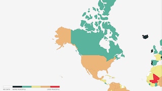 Nord- und Mittelamerika im Global Peace Index 2025