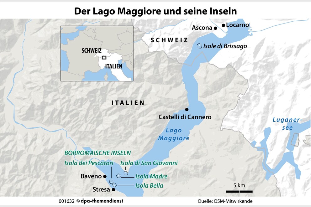 Lake Maggiore and its islands