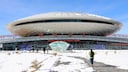 Das Geb&auml;ude des Daocheng Yading Airports erinnert ein wenig an ein Ufo