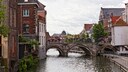 Mechelen mit Wasser und Br&uuml;cke und H&auml;user