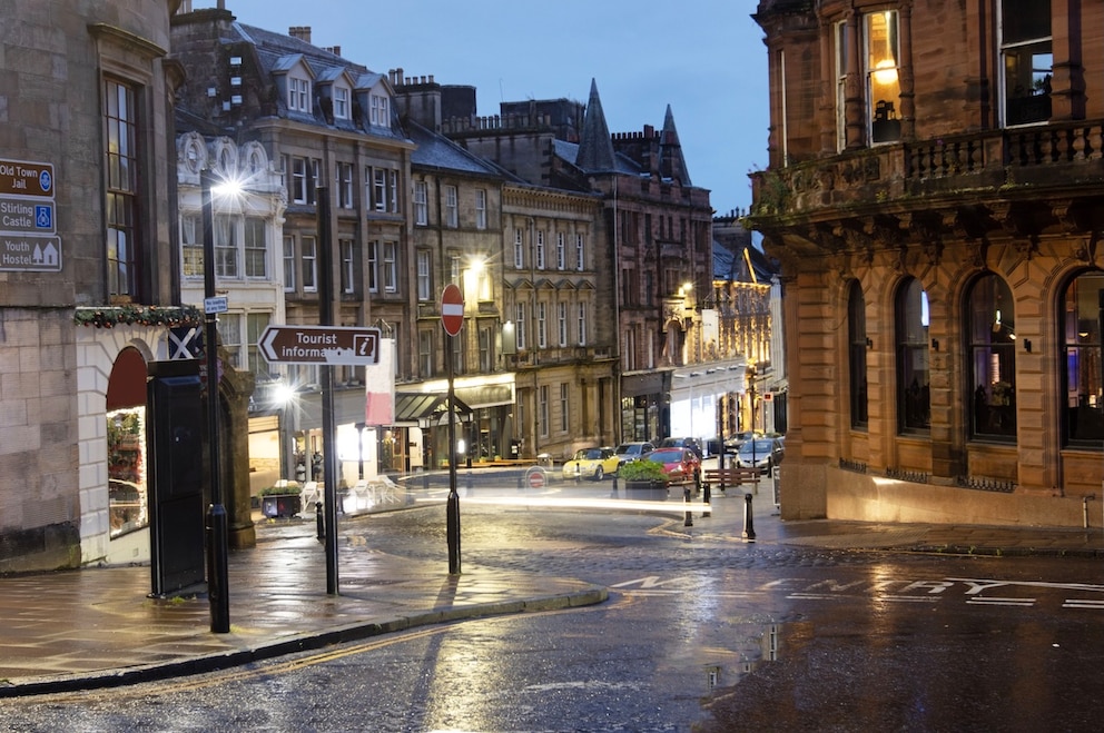 Altstadt in Stirling abends