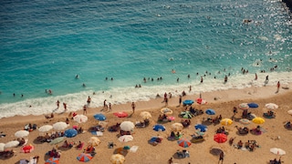 Menschen am Strand
