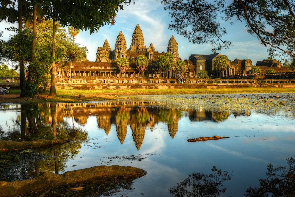 Die Tempelanlage Angkor Wat in Kambodscha