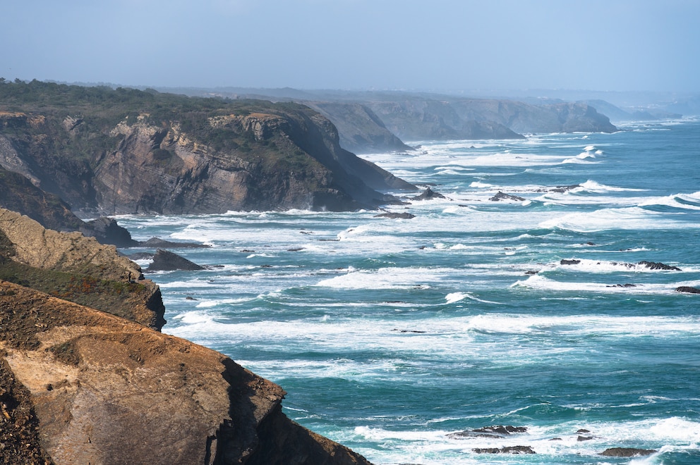 Portugals Klippen sind der ideale Ort, um die traumhaften Sonnenunterg&auml;nge zu beobachten