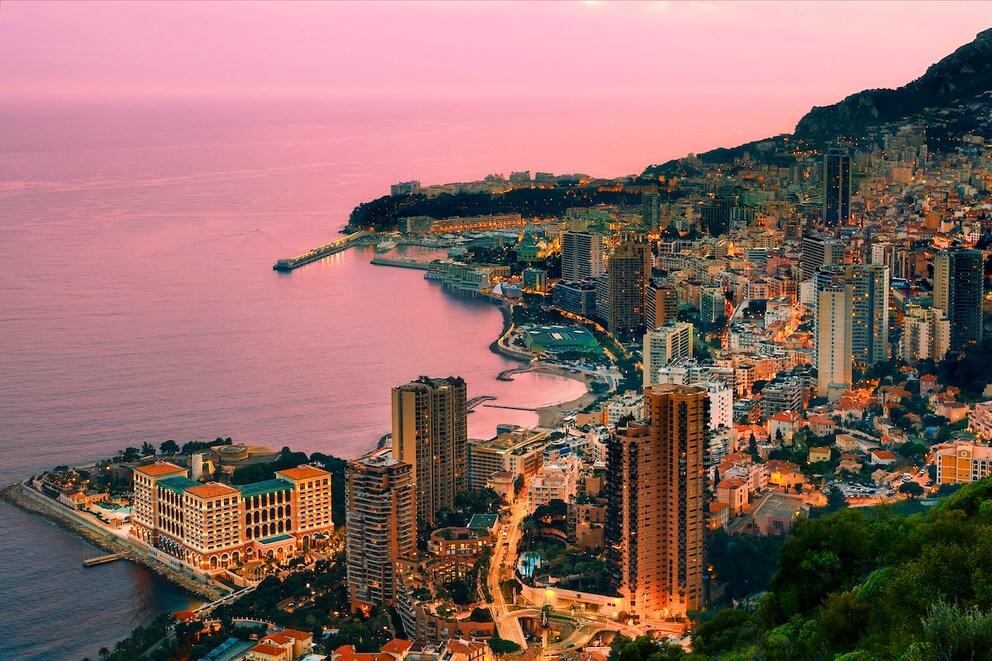 View of the microstate Monaco