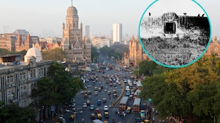 Eine historische Aufnahme des Turm des Schweigens im indischen Mumbai (damals noch Bombay) aus dem Jahr 1890. Da der Zutritt zu dem Gelände Außenstehenden streng untersagt ist, existieren nur wenig aktuelle Bilder des Ortes