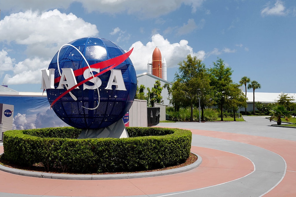 Der NASA Kennedy Space Center Visitor Complex in Florida, USA