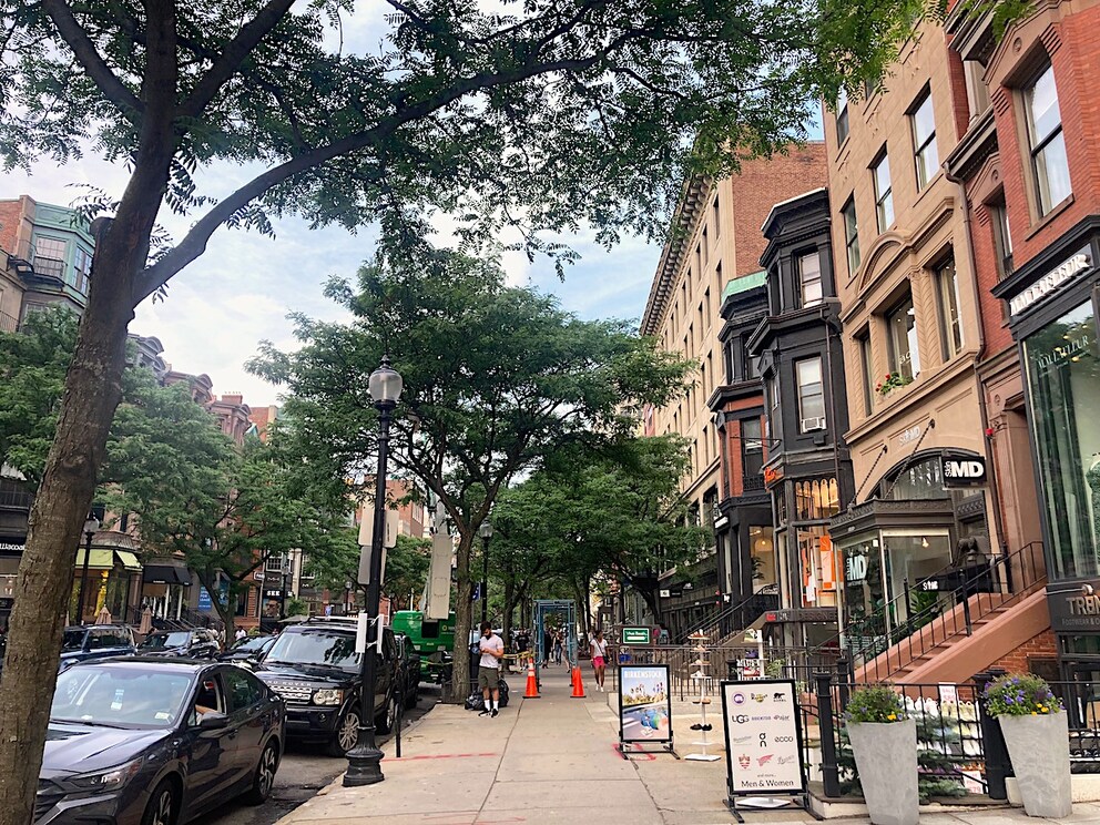 Newbury Street in Boston