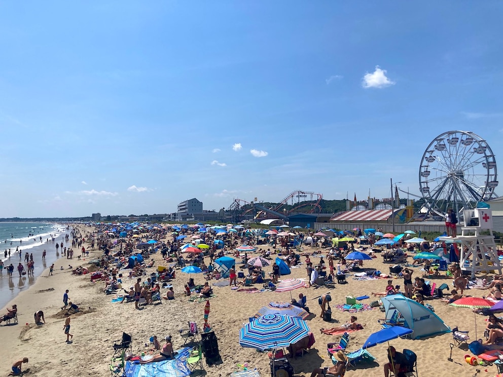 Old Orchard Beach in Maine