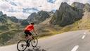 Fahrradfahrer in den franz&ouml;sischen Pyren&auml;en