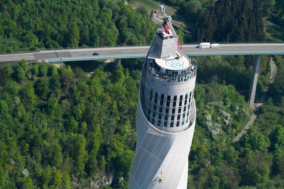 Die h&ouml;chste Aussichtsplattform Deutschlands ist rundum verglast