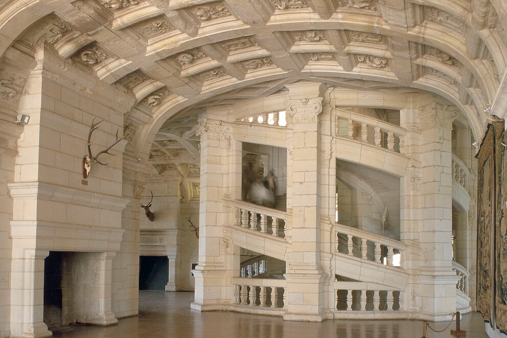 Chambord Castle, spiral staircase
