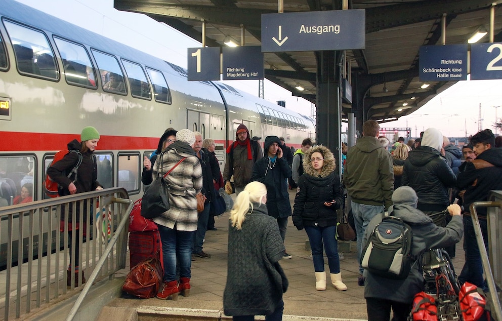 Nur ein Ausgang pro Gleis: Hier kann es schnell eng werden