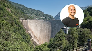 TRAVELBOOK-Autor hat Woon-Mo Sung hat sich freiwillig den Verzasca-Staudamm hinuntergestürzt