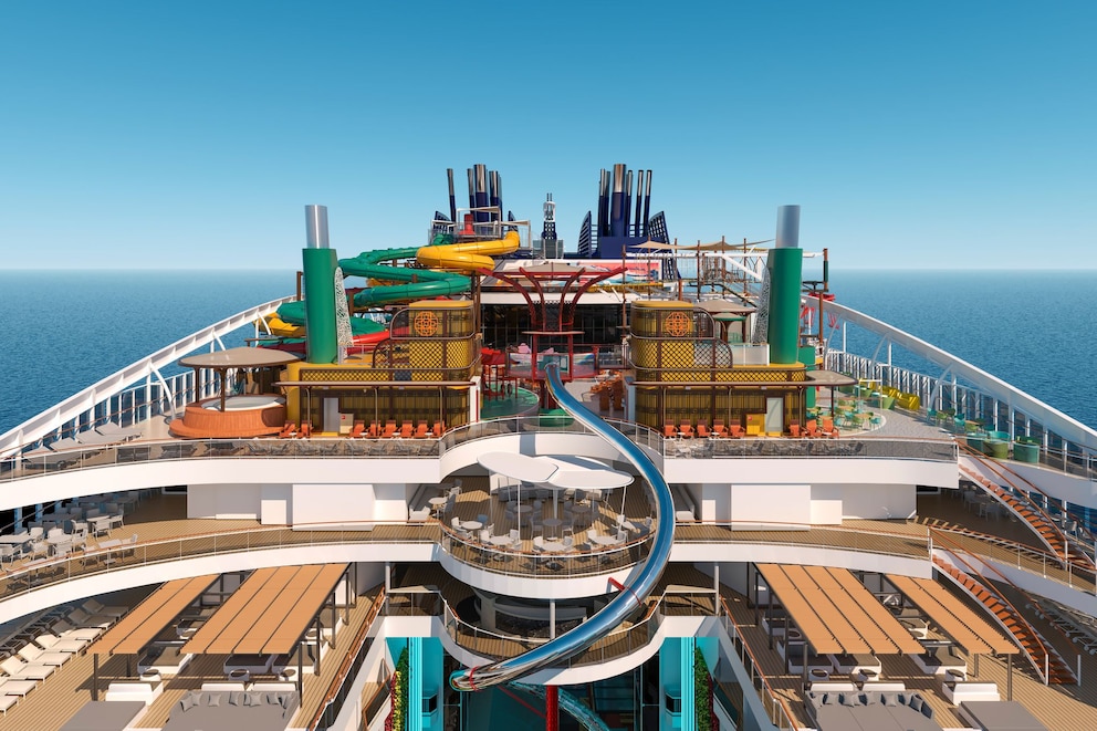Rutschen auf der &bdquo;MSC World Asia&ldquo;