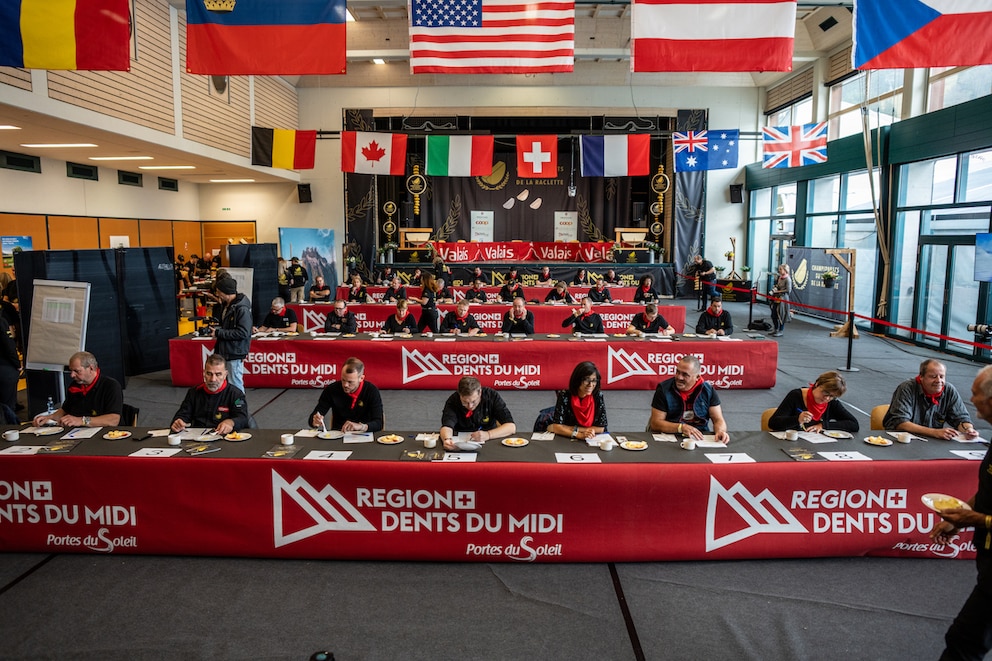 Die Juroren der Raclette-Weltmeisterschaften 2025