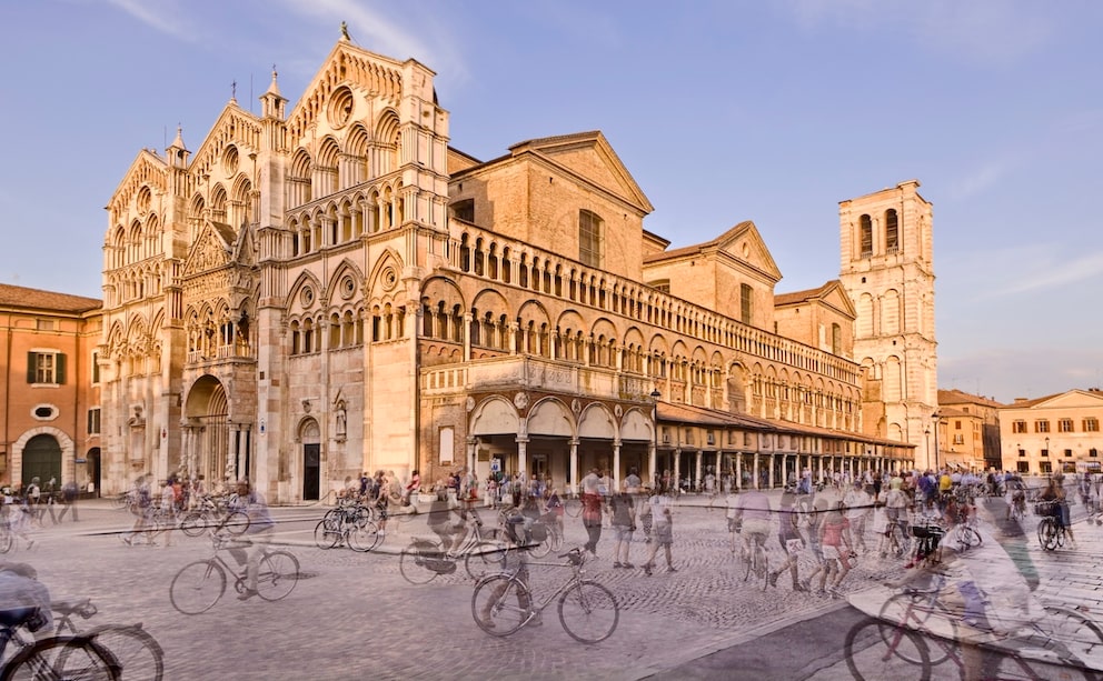 Ferrara is considered one of the most bicycle-friendly cities in Italy