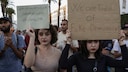 Demonstrantinnen der Genz212 demonstrieren in Rabat
