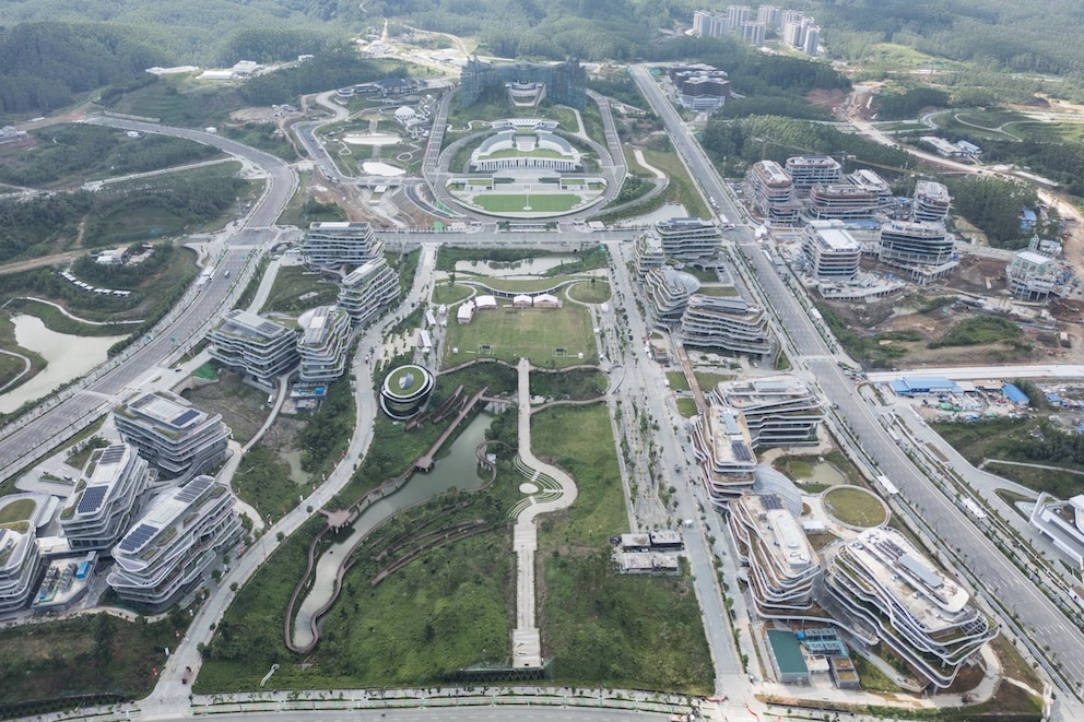 Luftaufnahme von Nusantara am 15. August 2025