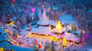 Der in Rovaniemi hat unter allen europäischen Weihnachtsmärkten die größten Chancen auf Schnee