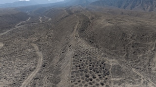 Bands der Löcher in Peru