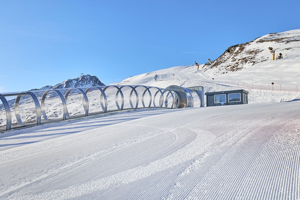 Ein Glastunnel am Giggijoch in S&ouml;lden