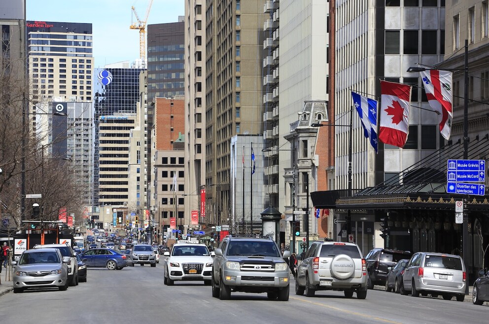 Sherbrooke Street West in Montréal–where past elegance meets creative urban flair