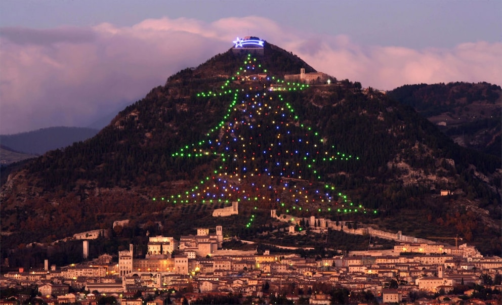 Gubbio Weihnachtsbaum