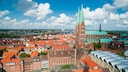 Um die Kathedrale St.Marien in L&uuml;beck rankt sich eine alte Legende. Demnach soll der Teufel h&ouml;chstpers&ouml;nlich geholfen haben, sie zu bauen.