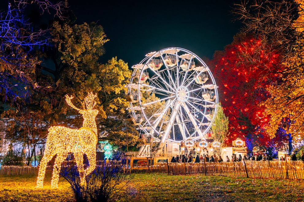 Riesenrad des Christkindlmarkts in Wien