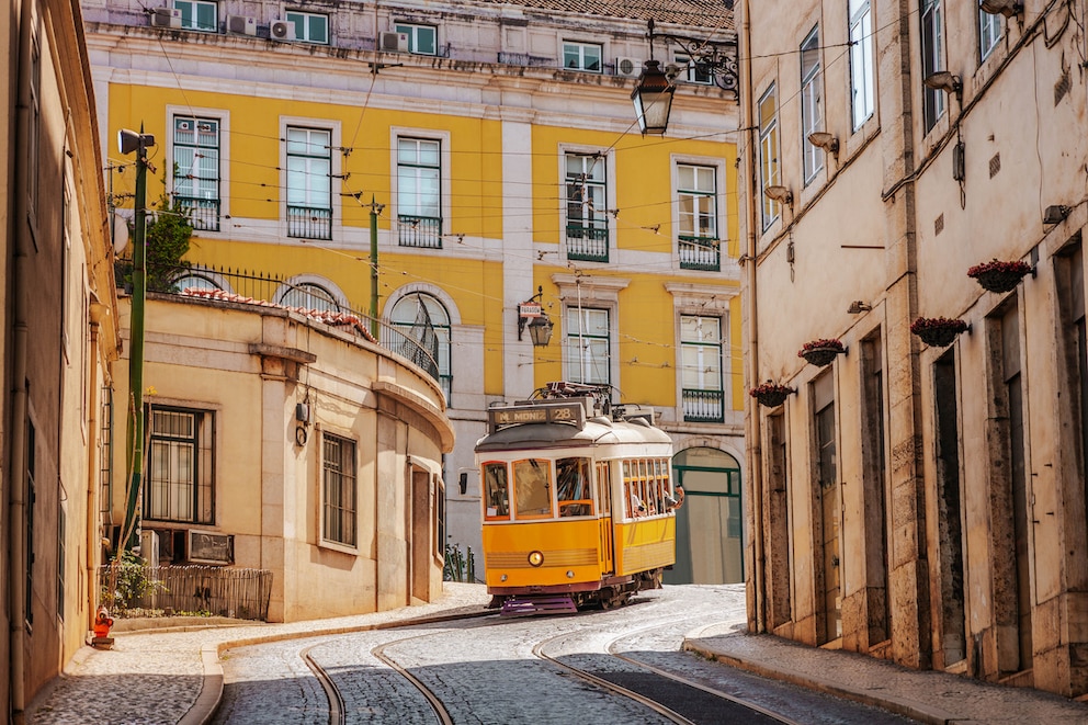Tram in Lissabon