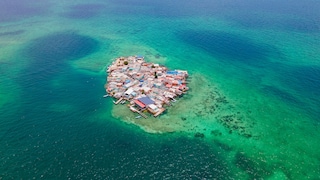 Auf der winzigen Insel Santa Cruz del Islote leben etwa 900 Menschen