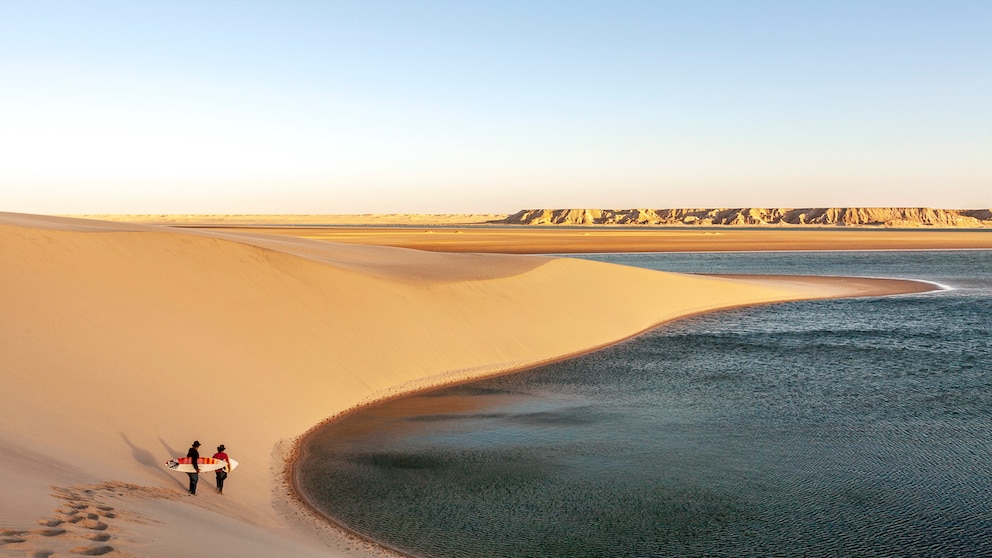 Surfer in der Westsahara