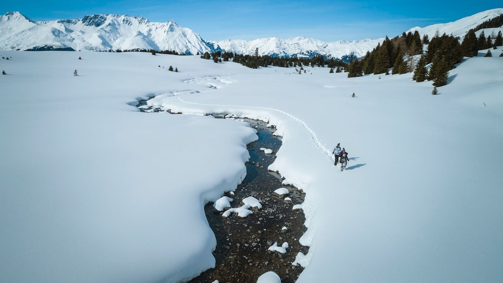 Winterwanderer in Nauders, Plamort