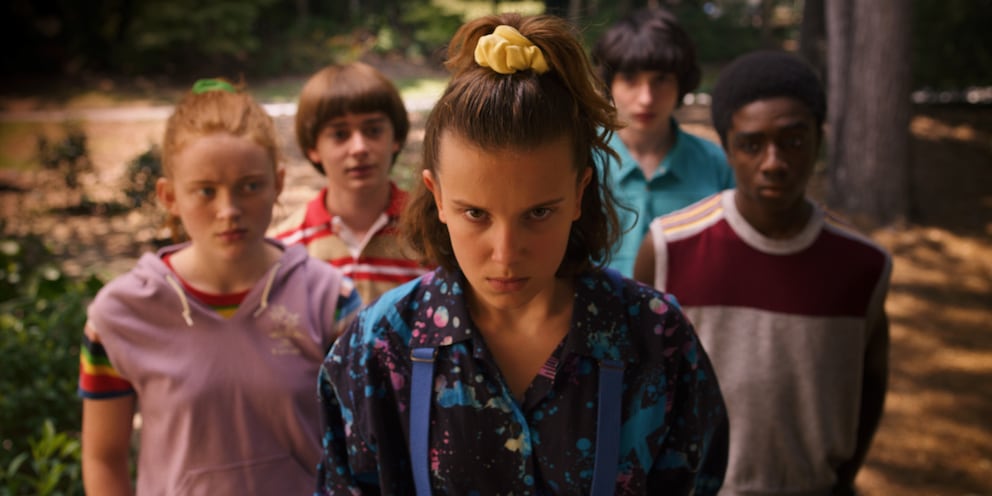 The small town of Hawkins from “Stranger Things” is fictional and was filmed in Jackson, Georgia
