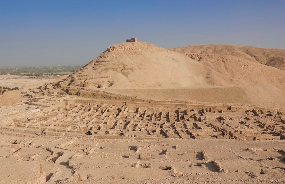 View of the historic village of Deir el-Medina