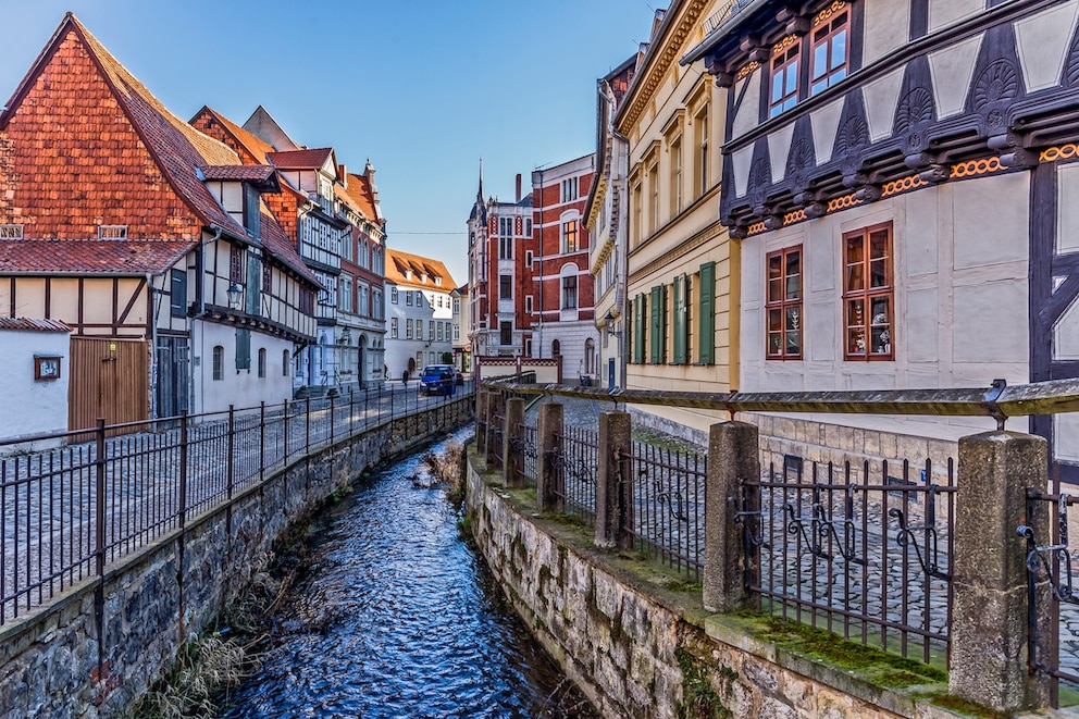 Quedlinburg ist vor allem f&uuml;r seine zahlreichen Fachwerkh&auml;user bekannt