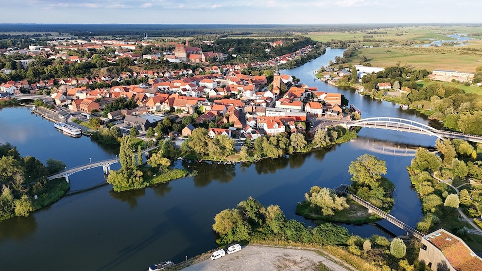 Die Altstadt von Havelberg liegt auf einer Insel
