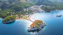Sveti Stefan in der Adria, Montenegro