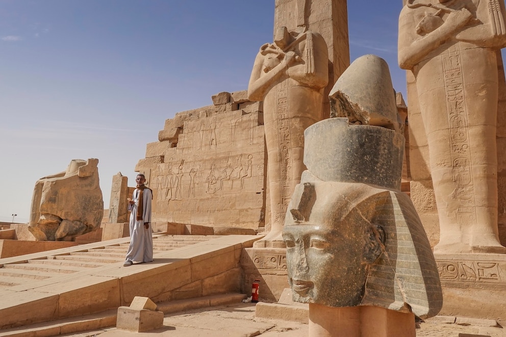 Blick auf das Ramesseum