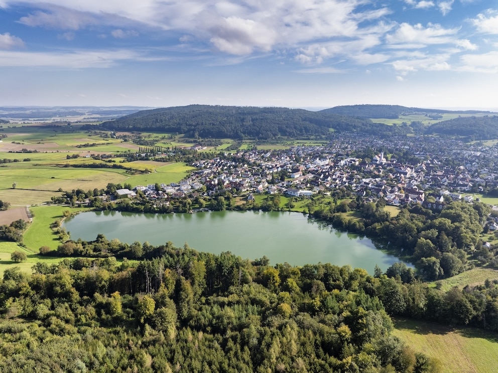 Luftansicht Stei&szlig;linger See, Geheimtipps am Bodensee
