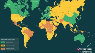 Die Female Travel Safety Map der Reisesicherheitsunternehmen Safeture und Riskline zeigt, wo es für solo reisende Frauen 2026 sicher und wo es gefährlich ist