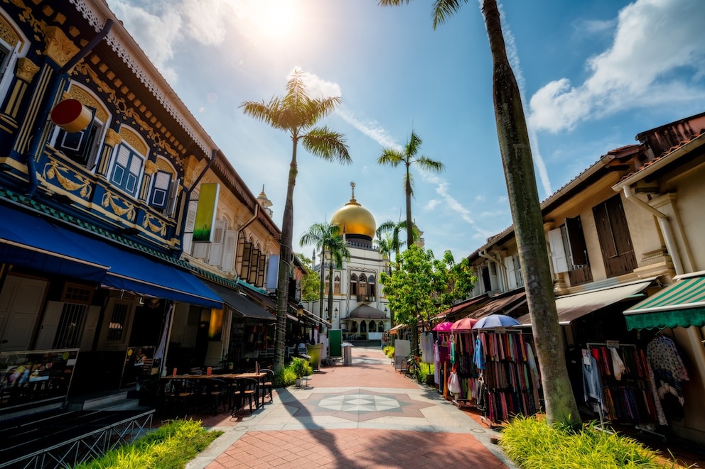 Wirkt sehr touristisch: Das Viertel Kampong Glam in Singapur